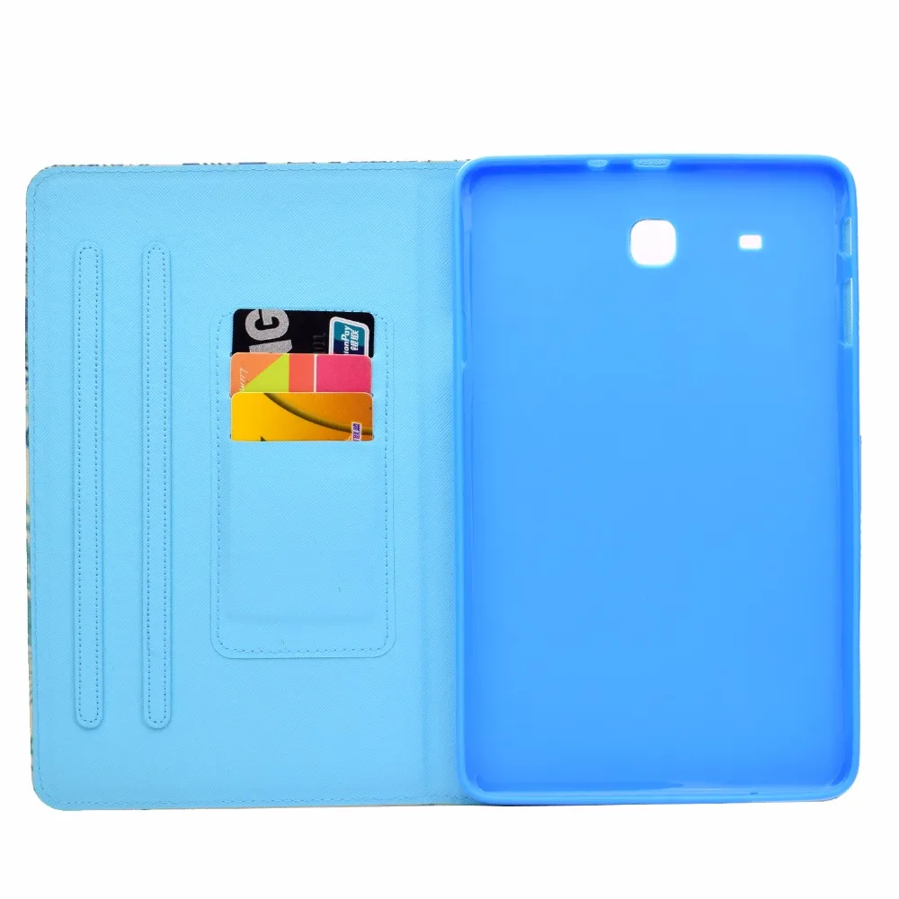 Модный цветочный чехол для Samsung Galaxy Tab E 9 6 SM T560 T561 кожаный с рисунком T562 T562|Чехлы