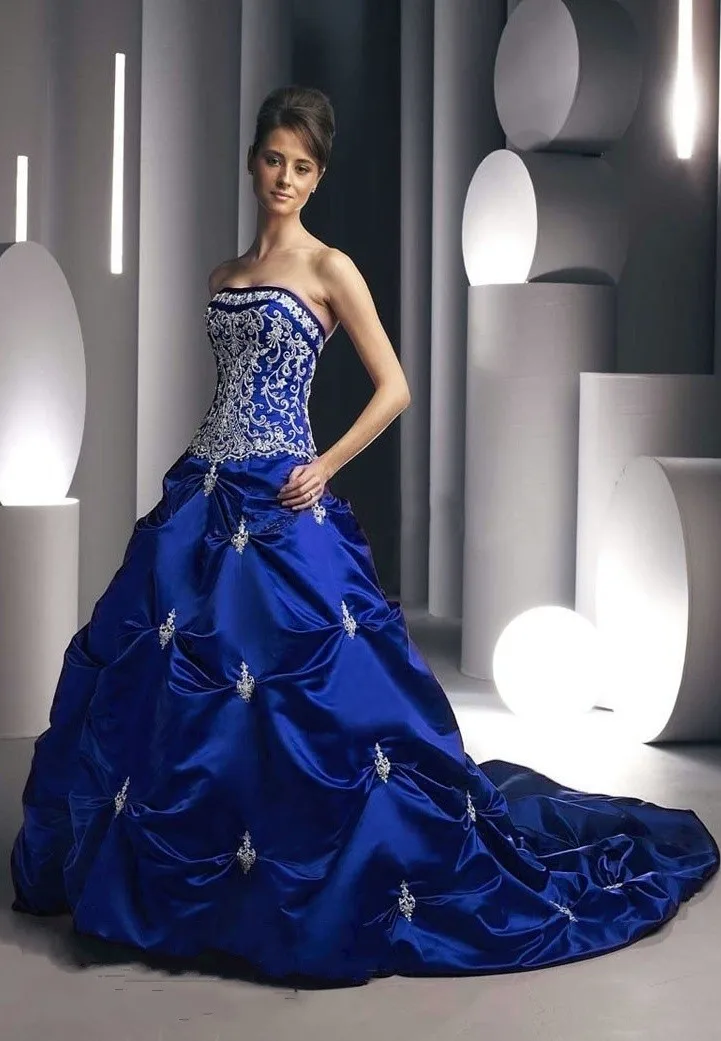 Новый Дизайн Лучший Атласная Цветные Королевский Синий Темно-Красный Свадебные