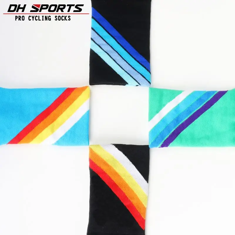 DH SPORTS Pro, лучшие спортивные носки, ветрозащитные, Coolmax, теплые, погодные, высокие, велосипедные носки, сумасшедшие, баскетбольные, для бега, спортивные, defeet носки