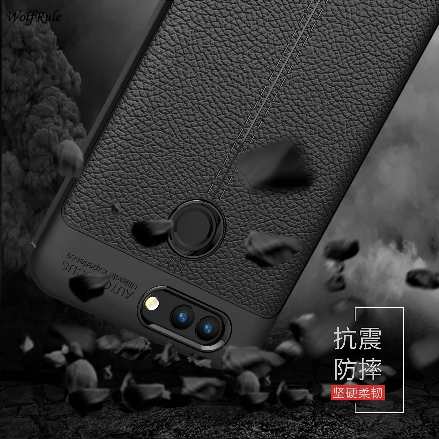 WolfRule Huawei Nova 2 Plus Case Nova 2 Plus Cover Shockproof Luxury Leather TPU Phone Case For Huawei Nova 2 Plus Fundas 5.5'