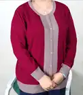 Размера плюс женская одежда 5XL 6XL7XL 8XL 9XL, одежда больших размеров для среднего возраста, кашемировый свитер для мам, вязаная рубашка с длинным рукавом