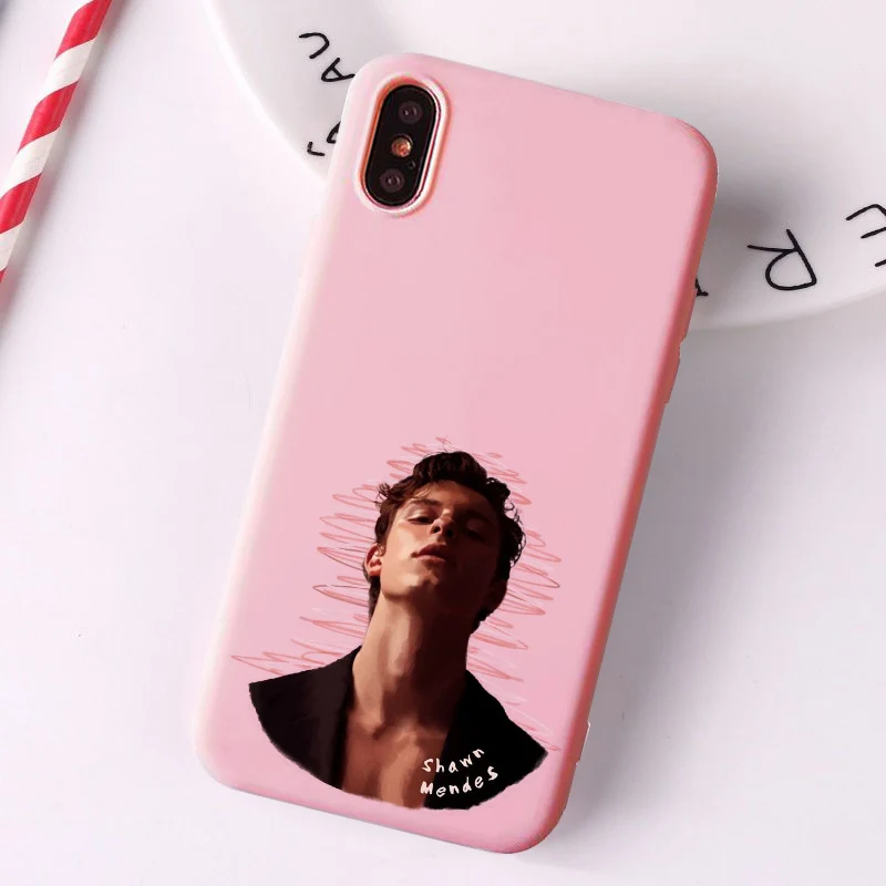 1998 Shawn Mendes розовый матовый чехол для телефона с рисунком для iPhone 6 6S 7 7Plus 8 8Plus X XS 11 ProMax пластиковый чехол для iPhone 7 Чехол