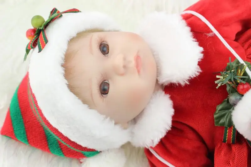 40 см Силиконовые Детские куклы Rebron ручная работа Реалистичная кукла красное