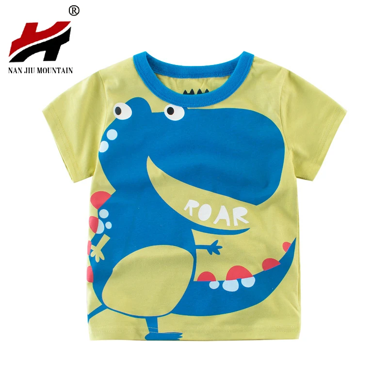 2017 Летние Новых Мальчиков Одежда Мультфильм Печатных Дети Футболки Девушки
