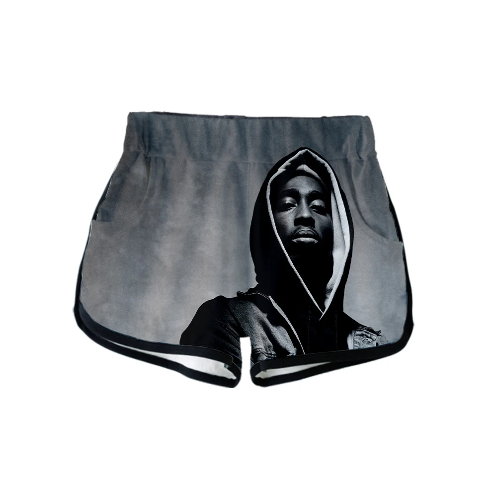 Шорты женские с 3D принтом в стиле раппер повседневные милые пикантные Короткие