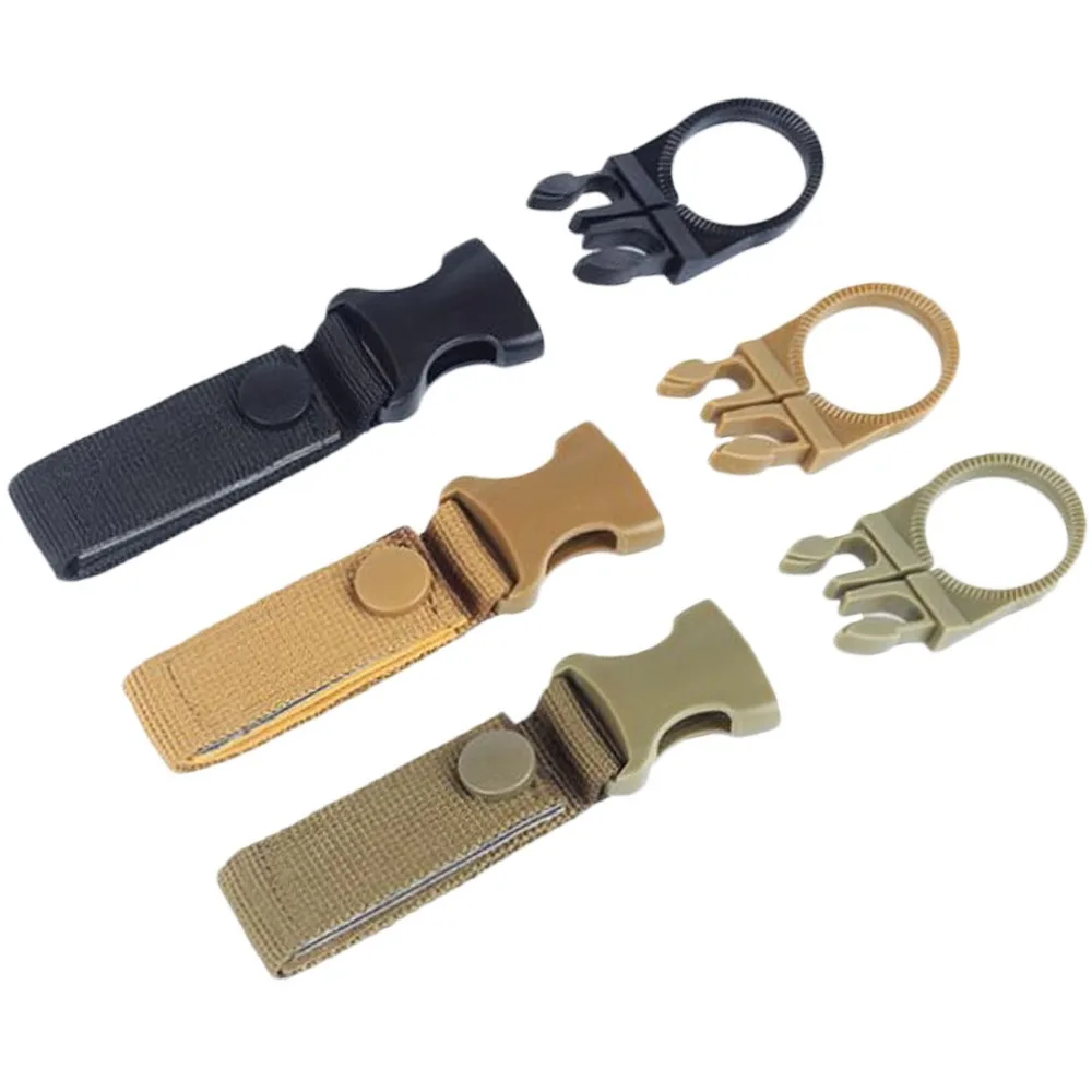 Многофункциональный Molle лямки Рюкзак вешалка крюк карабин бутылка для воды лагерь Открытый держатель с крючком и пряжкой дорожный набор инструмент для выживания