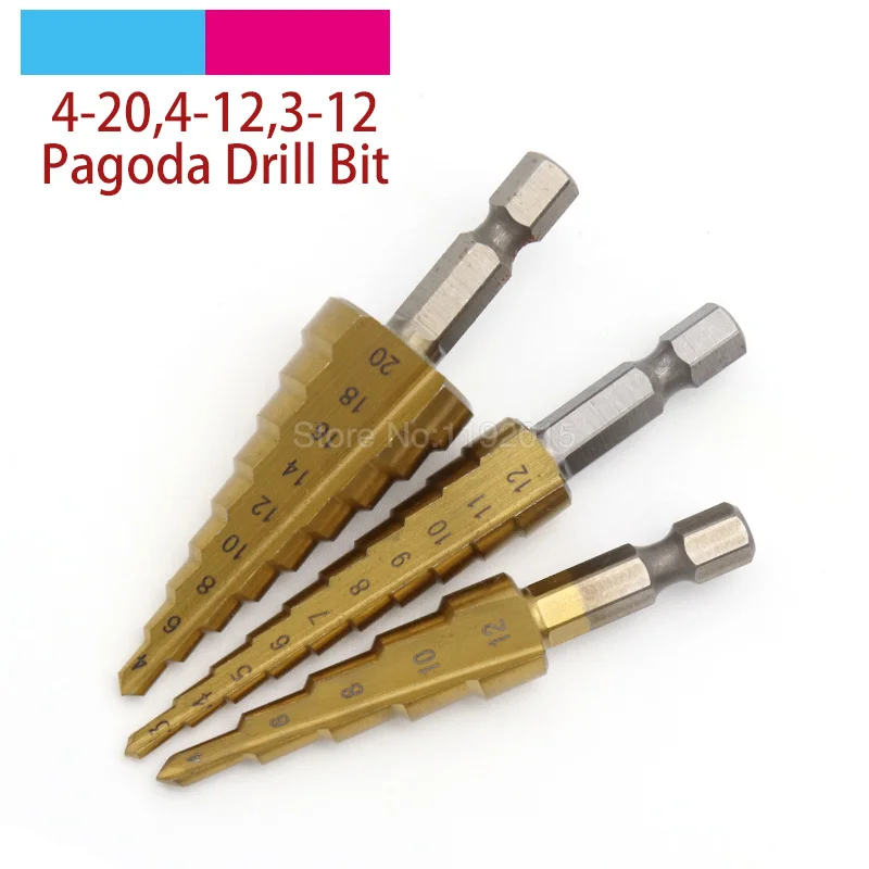 ZtDpLsd титановое ступенчатое сверло из быстрорежущей стали конусные режущие