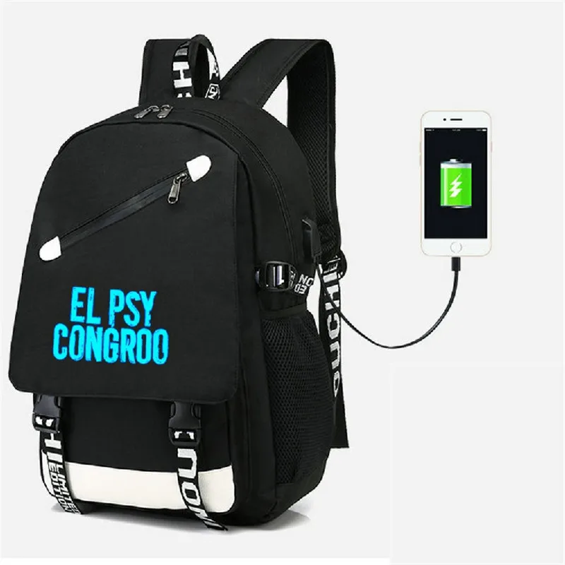 EL PSY CONGROO steins Gate рюкзак ruckback с USB Порты и разъёмы сумка школьная сумка USB мода подростков Повседневная сумка для ноутбука