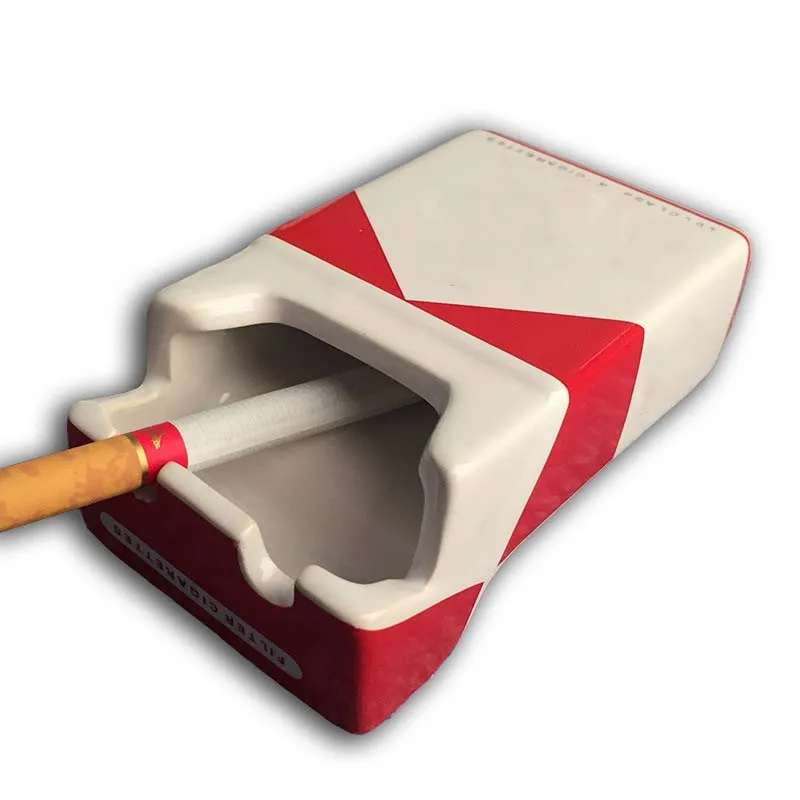 Креативный футляр для сигарет форма пепельницы Открытый Портативный поднос