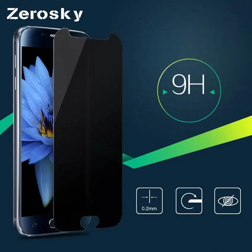 Zerosky 0 33 мм 9H защита от конфиденциальности Закаленное стекло Защитная пленка для