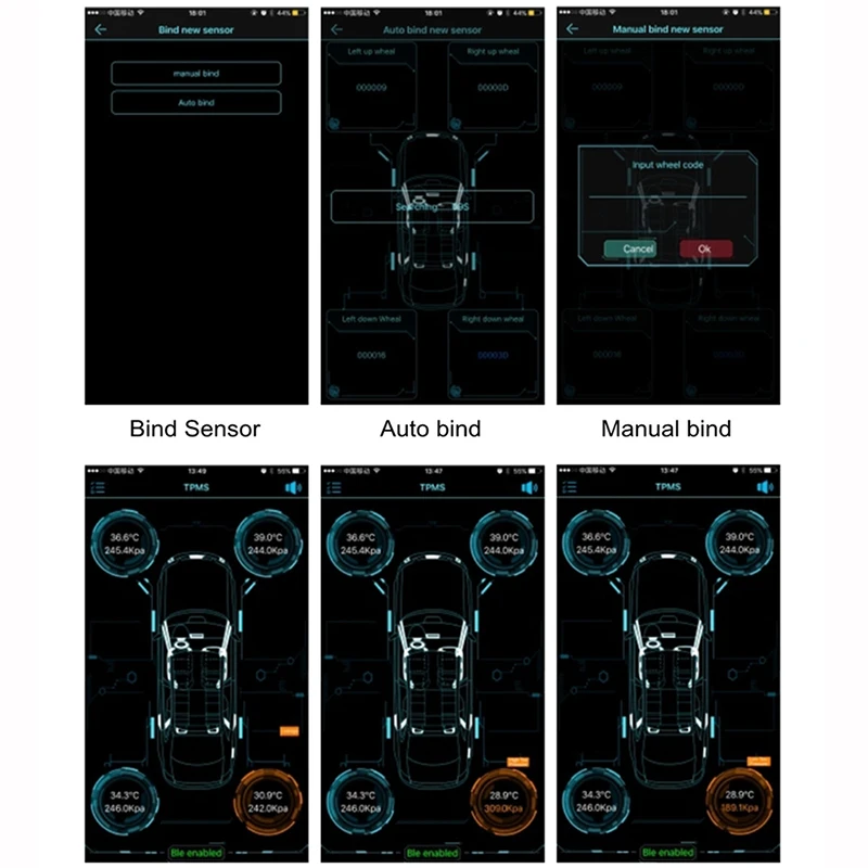 Давление в шинах Bluetooth TPMS давление система сигнализации давления безопасности