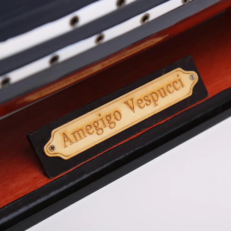 LUCKK 100 см AMERIGO VESPUCCI деревянная модель кораблей, украшение для дома и интерьера, дерево для сборки, классические игрушки, строительный подарок