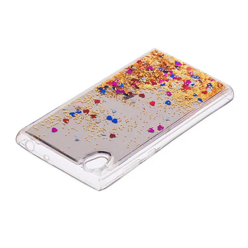 Для sony Xperia L1 дело Блеск Динамические Liquid мягкие ТПУ зеркало Чехлы для Coque G3311 G3312