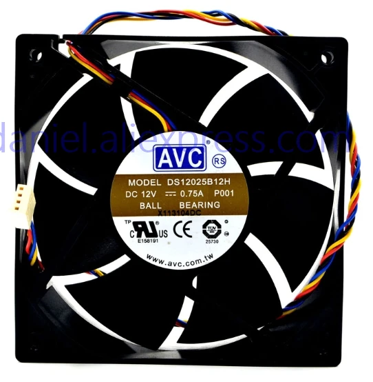 AVC DS12025B12H P001 1202512V 0.75A 12CM компьютерный блок питания большой объем PWM