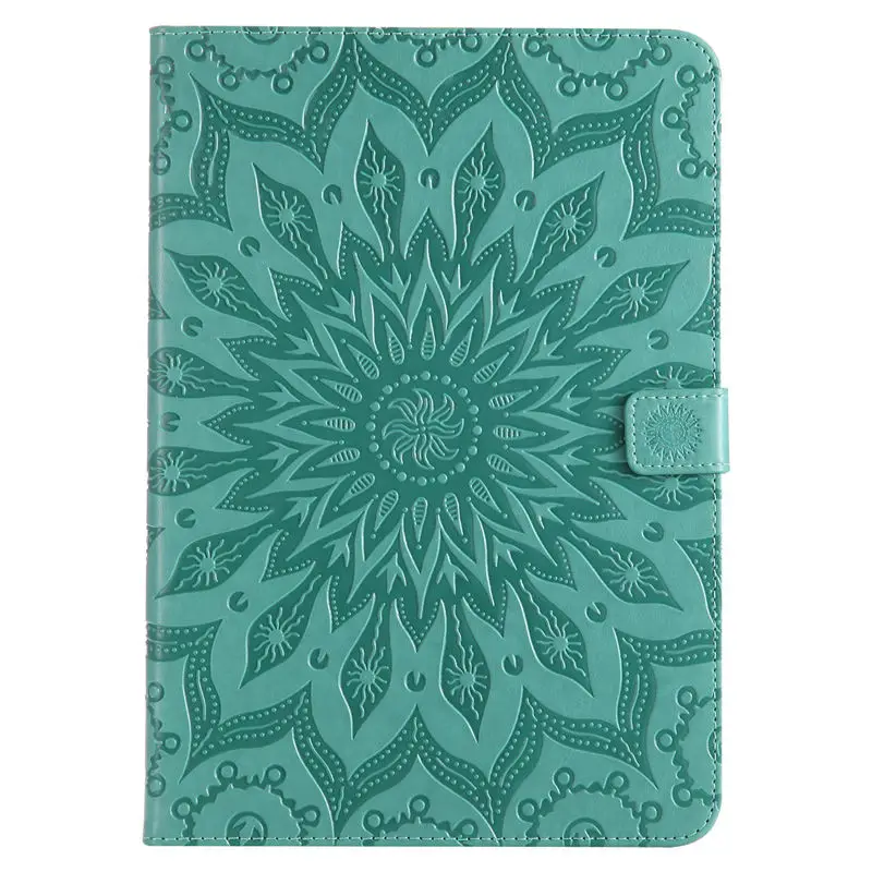 Sunflower Embossed case For Samsung Galaxy Tab A 9.7 inch Cover T550 T555 SM-T550 Funda Tablet PU Leather Stand Shell+ Pen | Компьютеры и
