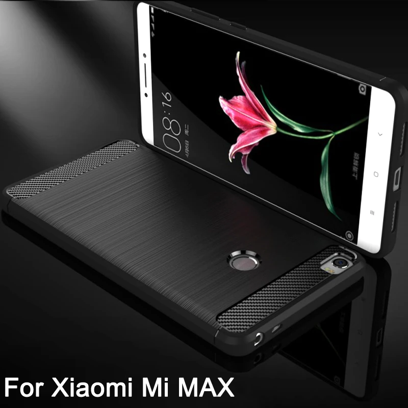 Чехол для Xiaomi Mi max чехол из углеродного волокна Матовый ТПУ телефона мобильного Max