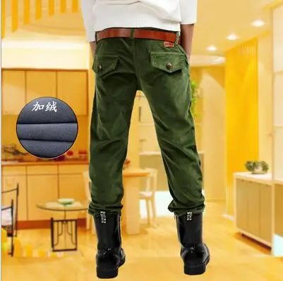 2017 зимние повседневные штаны с поясом для мальчиков Детские брендовые