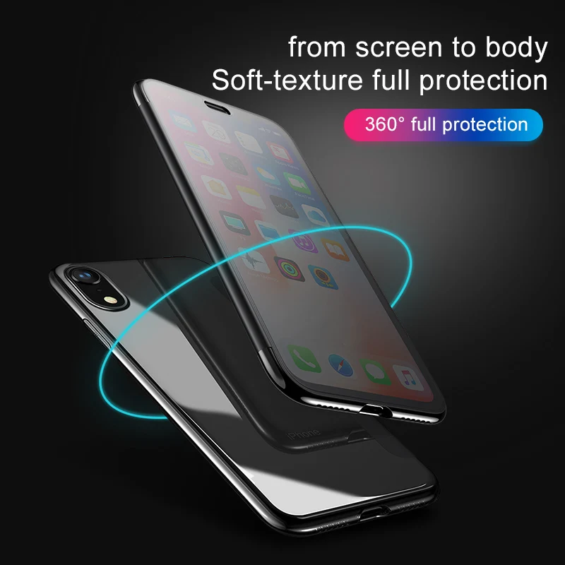 Роскошный чехол Baseus из закаленного стекла для iPhone Xs Max, шикарный защитный чехол для телефона с полным покрытием, чехол для iPhone Xs XR