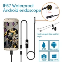 hd 1 3mp 6 led 8mm len hard cable android usb endoscope ip67 waterproof detection endoscope tube camera otg android phone 720p