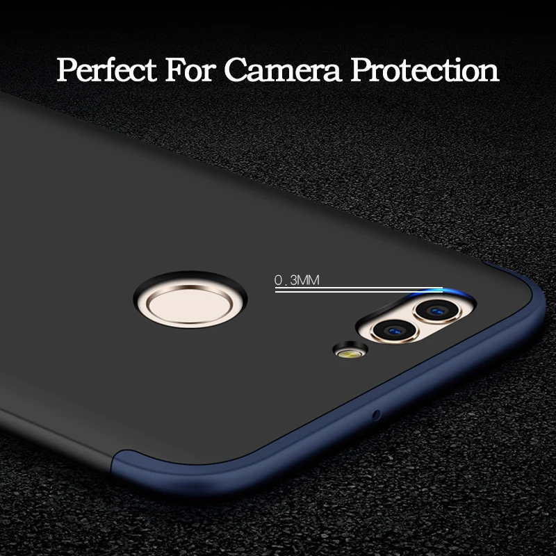 Axbety оригинальный сплошная Защита Чехол для huawei Nova 2 Красный Модные гибридный