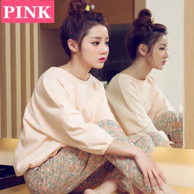 Pregnant Women Pajamas Lady Long-sleeved Cotton Pjs Spring&ampautumn Cute Home Suits Summer Ladies Loose | Мать и ребенок