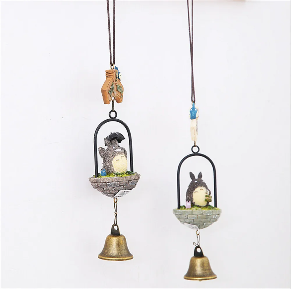 TOTORO Windbell ветровой колокольчик ПВХ экшн фигурка Коллекционная модель из смолы