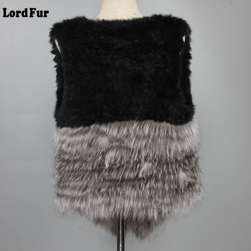 (TopFurMall) женский модный жилет из натурального кроличьего меха женская верхняя