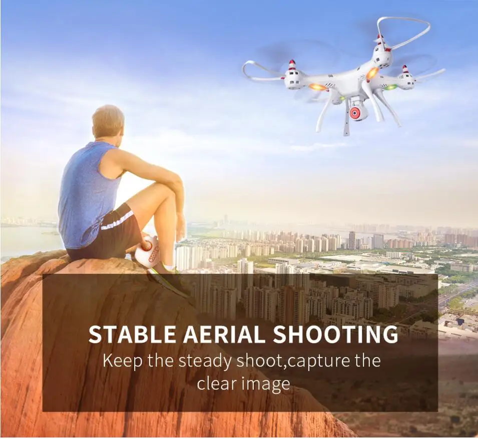 Профессиональный SYMA X8SW 2 4G 4CH 6 осевой Радиоуправляемый Дрон с Wifi камерой FPV в