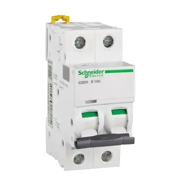 Миниатюрный автоматический выключатель IC65H 2P B10A A9F27210 2P | 10A | B | 10KA IC65