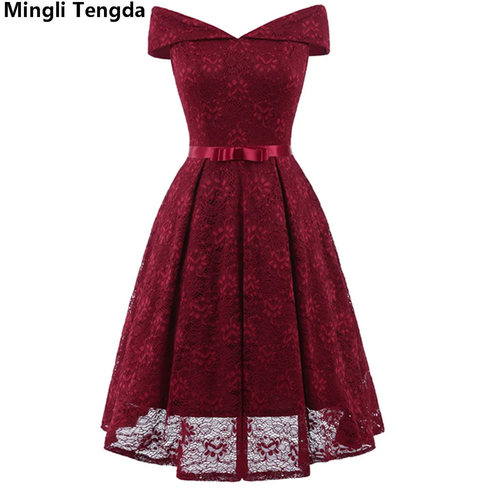 Платье без бретелек mingli tengda розовое/красное кружевное платье с бантом для