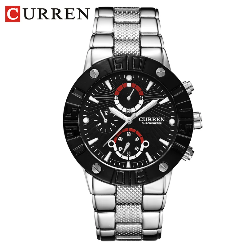 Curren 8006 Роскошные брендовые импортные кварцевые наручные часы из
