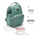 Сумка для подгузников, рюкзак, USB-интерфейс для наушников, водонепроницаемая сумка для подгузников, дорожная дизайнерская сумка для ухода за ребенком, сумка для коляски