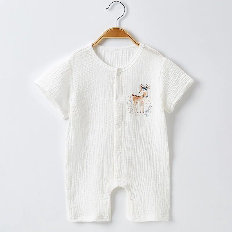 White rompers Детская одежда для девочек для комплекты для новорожденных мальчиков хлопковый креп детские летние топы Шорты Детские комплект для мальчиков для девочек детская одежда одежда для новорожденных боди для малышей топ bebe - Цвет: White rompers