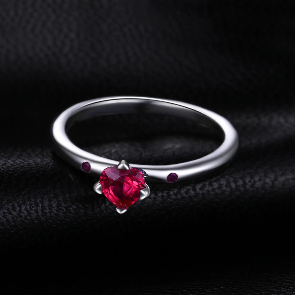 Jewelrypalace 100% реальные 925 пробы серебро душевная любовь Скарлет Циркон Solitare