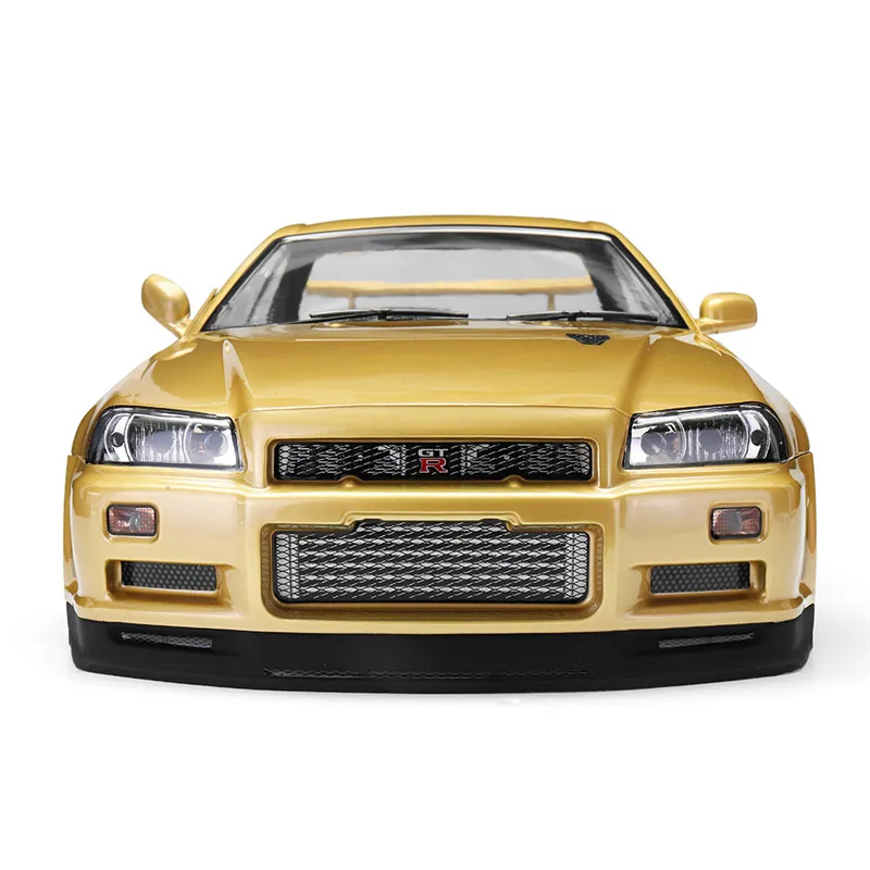 Killerbody 48645 для 1:10 Радиоуправляемая машина для NISSAN SKYLINE(R34) Готовая оболочка корпуса Champaign-gold для 1/10 Touring Car Gold Gree