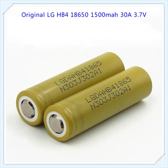 100% оригинал для LG HB4 18650 1500 мАч 30A Li Ion high drain 3 7 В VS HB2 призматические батареи (1
