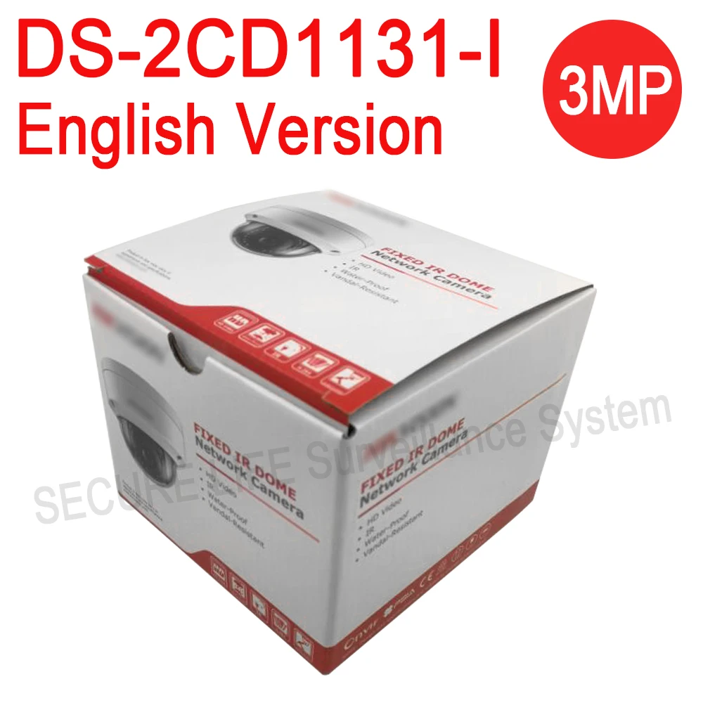 Английская версия DS-2CD1131-I заменить DS-2CD2135F-IS DS-2CD2132F-IS 3MP сети видеонаблюдения