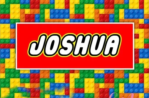 Оригинальные разноцветные фоны для фотосъемки в стиле Lego на день рождения