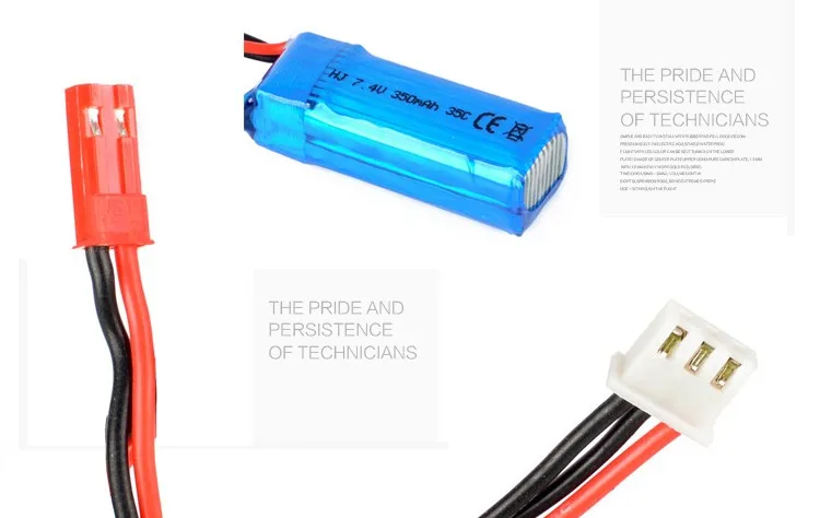 3 шт./лот 2S 7 4 V 350mAh 35C Lipo батарея для мини RC вертолета квадрокоптера модель самолета