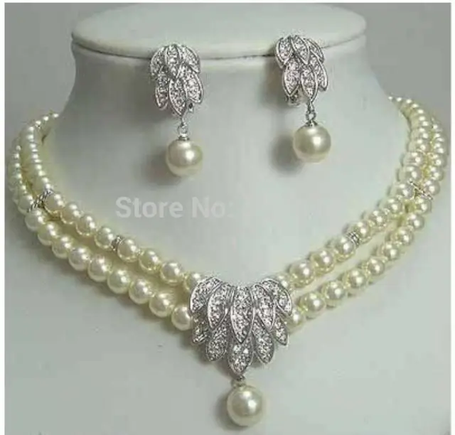 FREE SHIPPING Wholesale &gt&gt&gt&gt&gtCharming Asian Comeliness Pearl Bridal Necklace Earring | Украшения и аксессуары