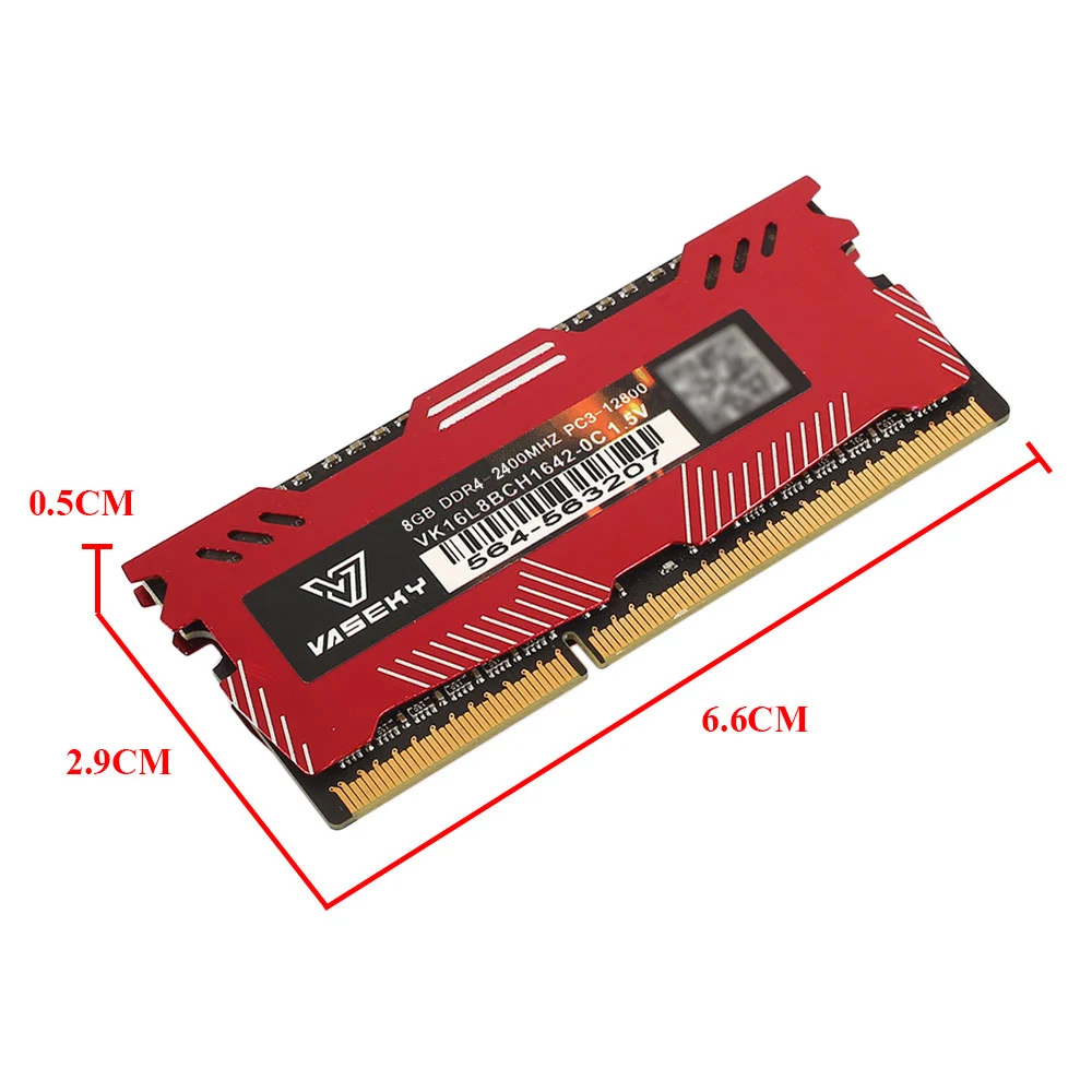 Vaseky 8 Гб DDR4 2400 МГц ноутбук ram PC память компьютер модуль памяти высокая скорость для