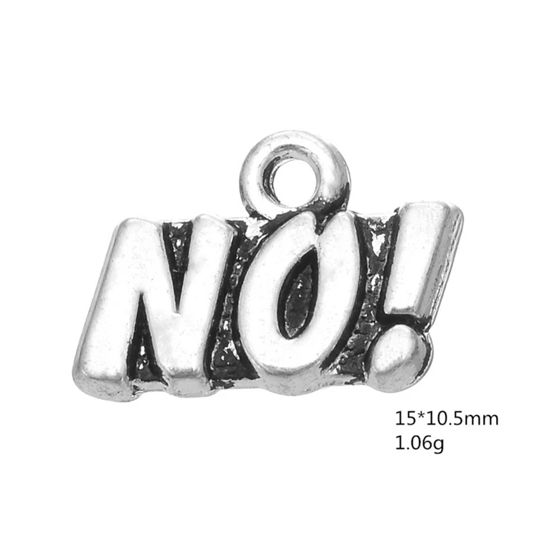 Античные серебряные буквы №! Кулон Старинные подвески для ювелирных изделий