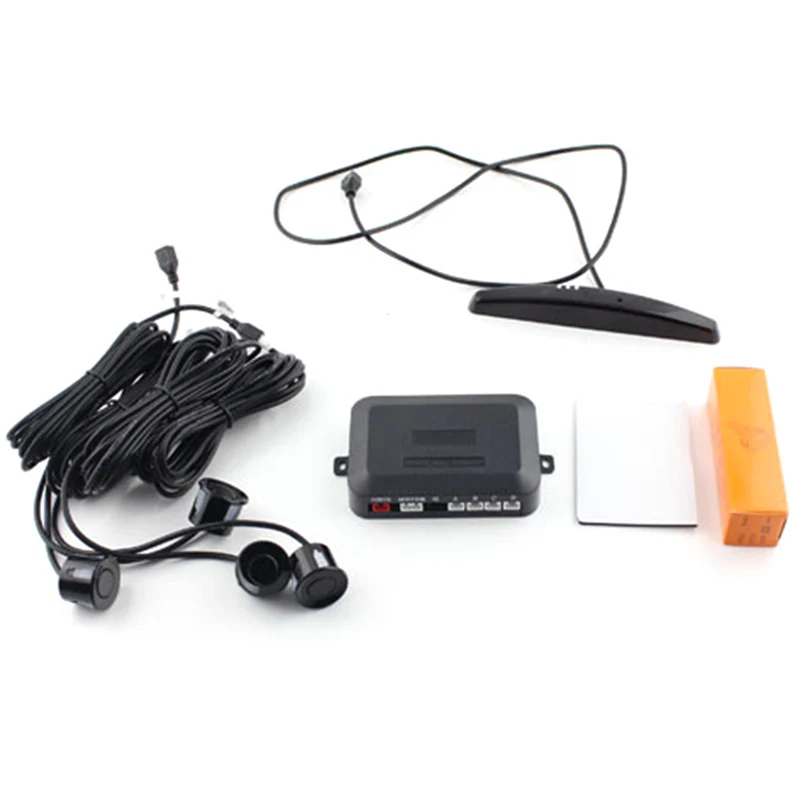 

Car Reversing Parking Radar Sensor Set LED Display 4 Probes Vehicle Audio Buzzer Sound Alarm Kit NJ88