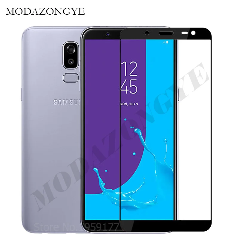 Tempered Glass For Samsung J8 2018 Screen Protector Galaxy J 8 J810F SM-J810F J810 Full Cover | Мобильные телефоны и