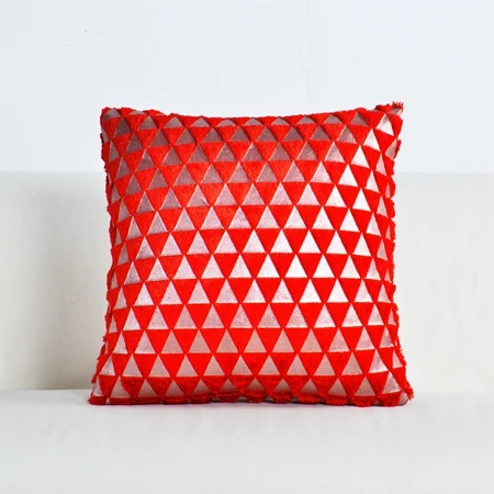Cushion cover2 Новое поступление, плюшевая наволочка с геометрическим кристаллом, плюшевая, белая, коричневая, серебристая, мягкая пушистая Наволочка на подушку, Наволочка на талию, подарок - Цвет: Cushion cover2