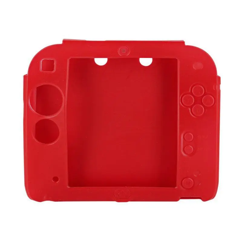 Для 2DS игровой консоли ультратонкий резиновый чехол гелевый защитный чехол для 2DS аксессуары Мягкая силиконовая оболочка чехол Чехол - Цвет: Red