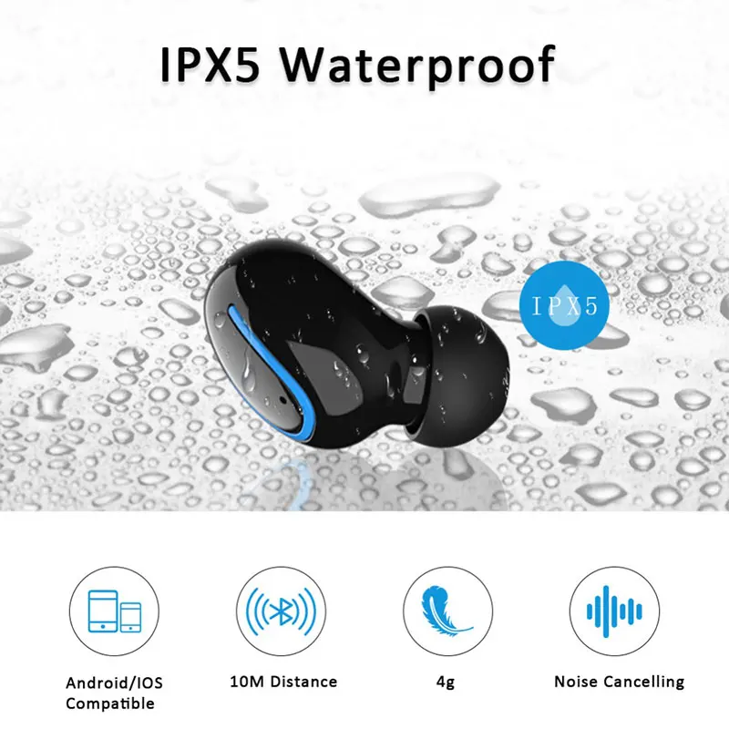 HBQ Q32 TWS беспроводные наушники, гарнитура, Bluetooth 5,0, гарнитура с микрофоном, мини Bluetooth наушники-вкладыши, беспроводные наушники