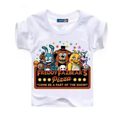 Новинка Детская футболка с рисунком Five Night At fnaf детская одежда для мальчиков
