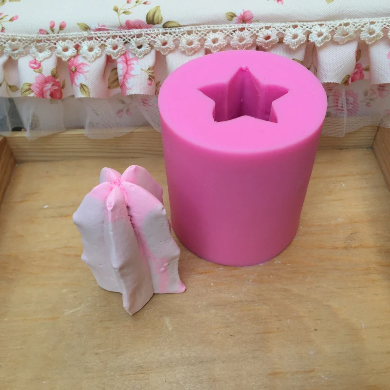 Силиконовое мыло в виде кактуса модель свечи формы ручной работы из смолы для