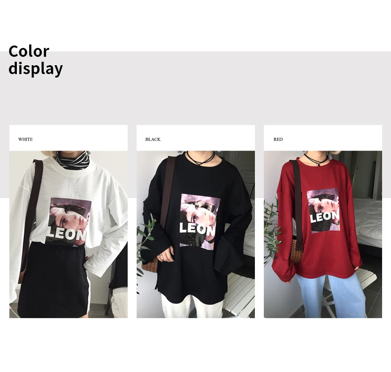 Футболки Ulzzang хип-хоп женская футболка с длинными рукавами женская Повседневная футболка с принтом студенческие свободные безрукавки осенние Топы harajuku